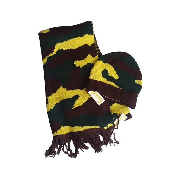 Yummy Sweater Co. Camouflage Scarf and Beanie Set NWT - Picture 1 of 14